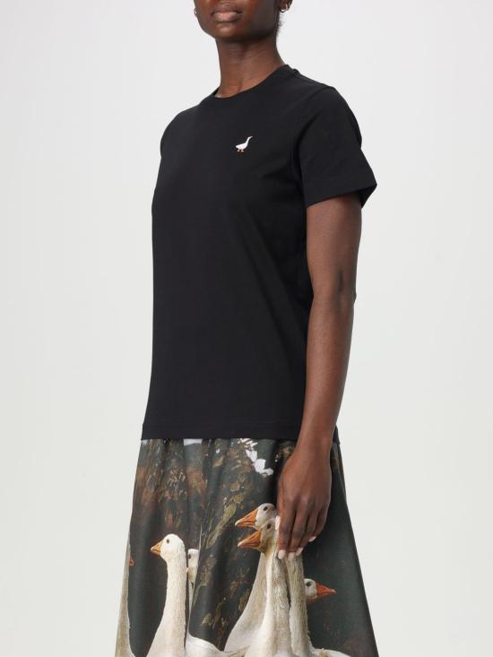 25FW 모스키노 반팔 티셔츠 07140541 3555 Black - MOSCHINO