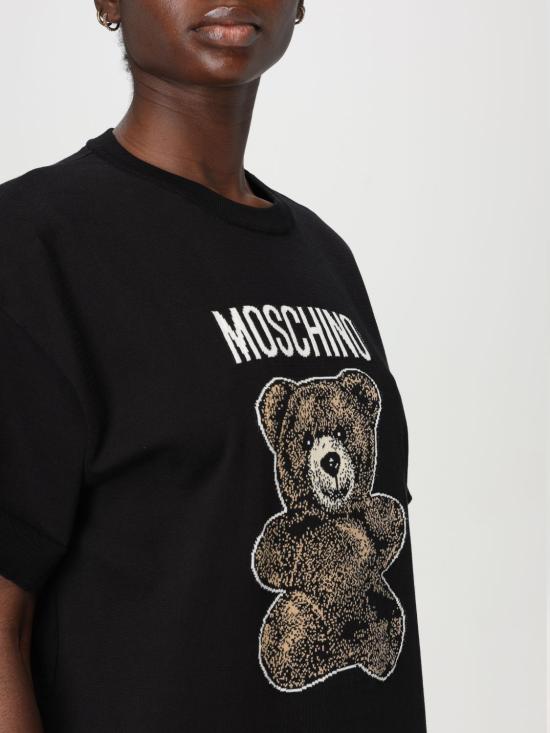 25SS 모스키노 숏 원피스 04940502 3555 Black - MOSCHINO