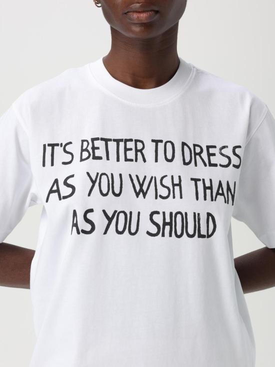 25FW 모스키노 반팔 티셔츠 07110541 1001 White - MOSCHINO