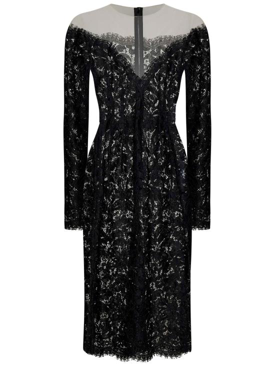 25SS 돌체앤가바나 미디 원피스 F6R0ATFLMOK N0000 Black