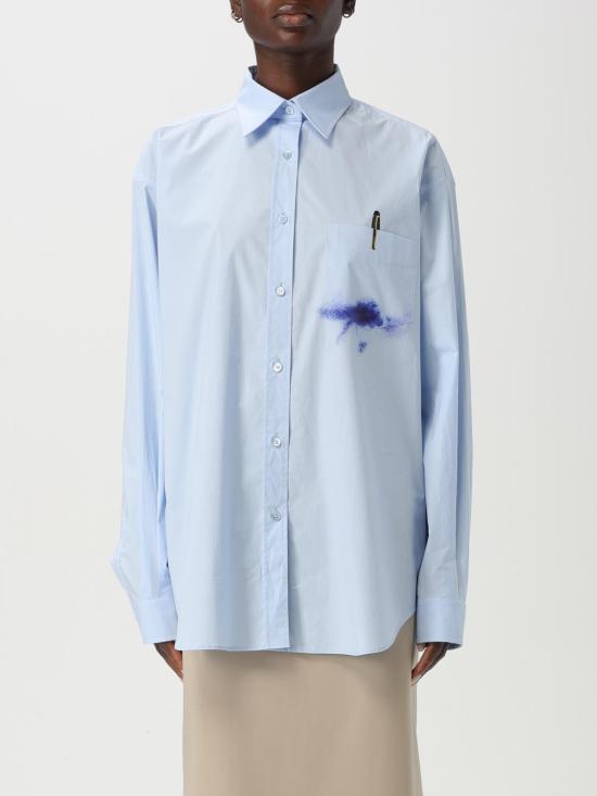 25FW 모스키노 셔츠 02040531 4293 Gnawed Blue