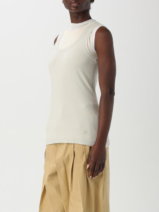 25FW 질샌더 민소매 티셔츠 J40FV0106JTN356 961 Beige - JIL SANDER