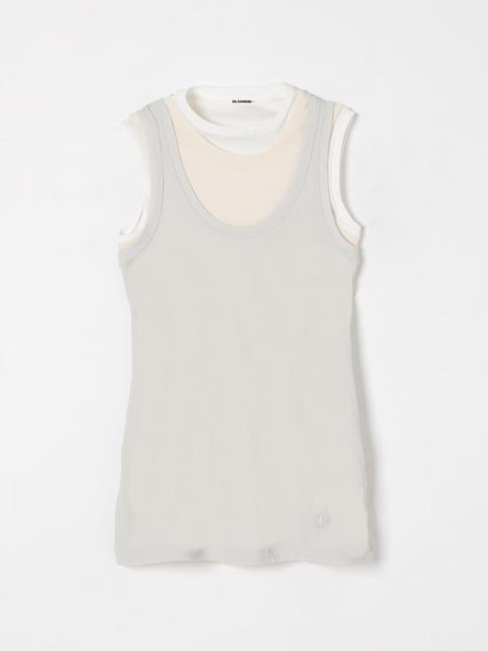 25FW 질샌더 민소매 티셔츠 J40FV0106JTN356 961 Beige - JIL SANDER