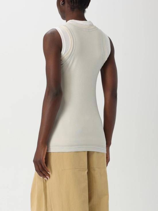 25FW 질샌더 민소매 티셔츠 J40FV0106JTN356 961 Beige - JIL SANDER