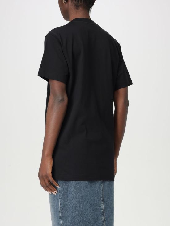 25FW 모스키노 반팔 티셔츠 07090541 1555 Black - MOSCHINO