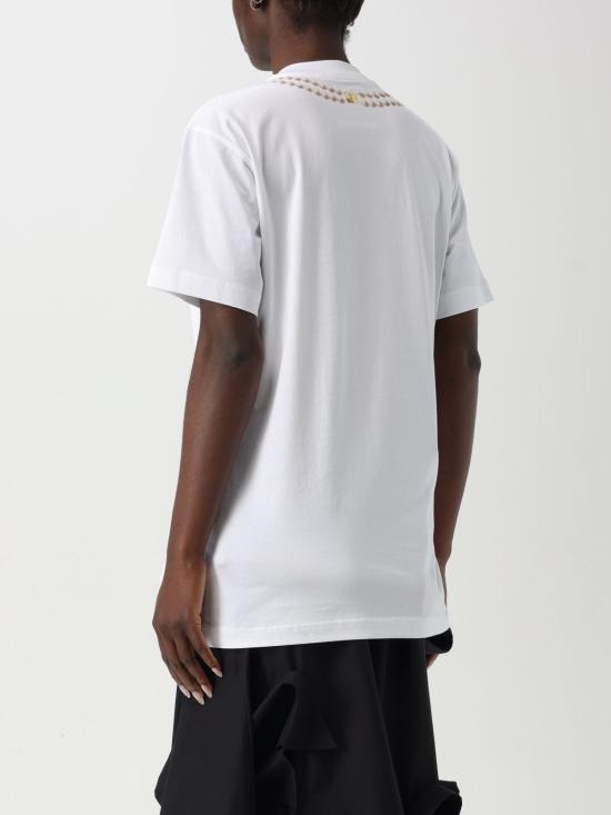 25FW 모스키노 반팔 티셔츠 07030541 1555 White 1 - MOSCHINO