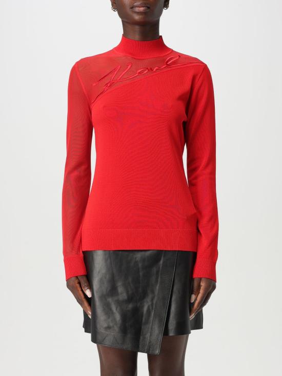 25SS 칼라거펠트 터틀넥 A1W18040 034 Red