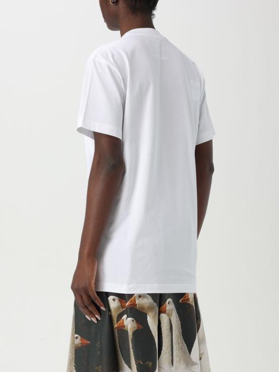 25FW 모스키노 반팔 티셔츠 07150541 1001 White - MOSCHINO