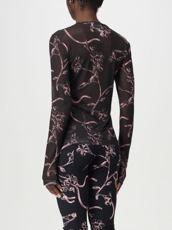 25SS 모스키노 긴팔 티셔츠 12153240 1555 Black - MOSCHINO