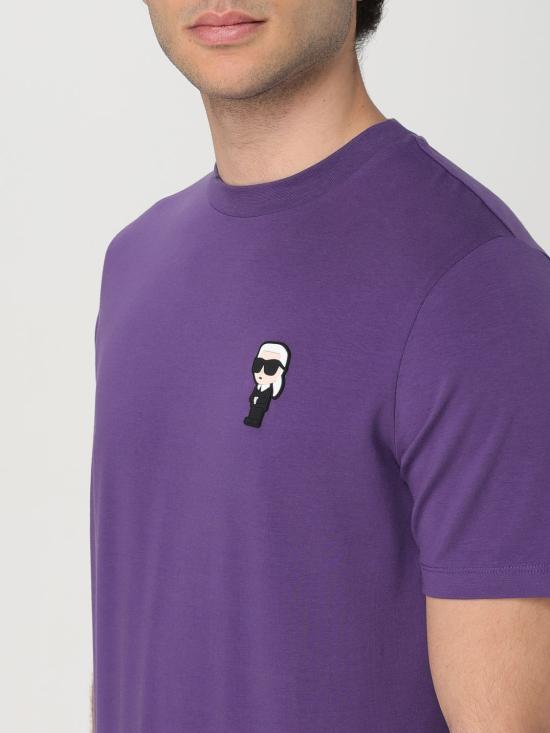 25SS 칼라거펠트 반팔 티셔츠 755027500221 250 Violet - KARL LAGERFELD