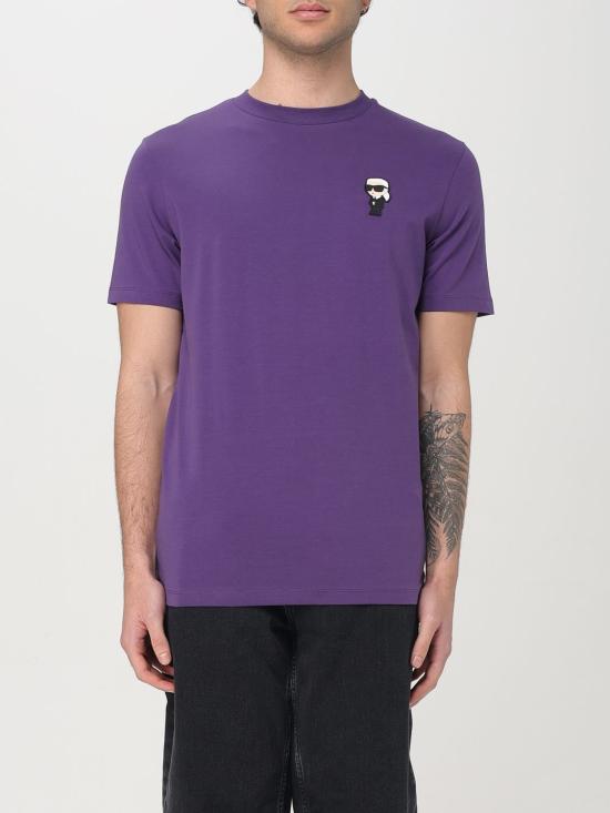 25SS 칼라거펠트 반팔 티셔츠 755027500221 250 Violet