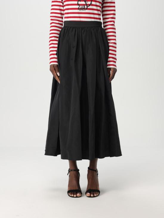 25SS 칼라거펠트 스커트 A1W12002 999 Black