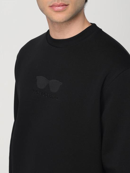 26SS 칼라거펠트 긴팔 티셔츠 705449 544908 990 Black - KARL LAGERFELD