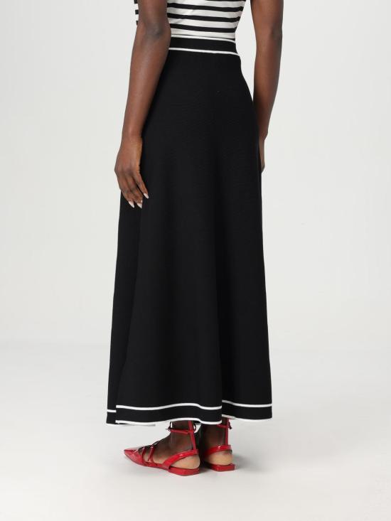 25SS 칼라거펠트 롱 스커트 A1W12005 999 Black - KARL LAGERFELD
