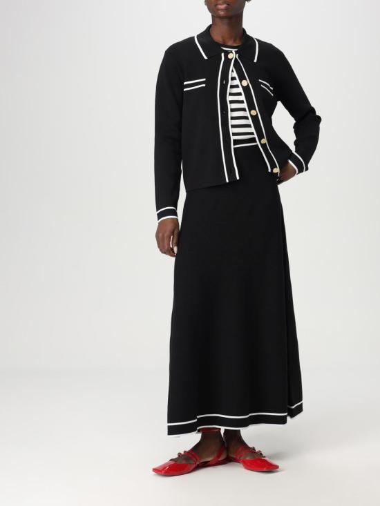 25SS 칼라거펠트 롱 스커트 A1W12005 999 Black - KARL LAGERFELD