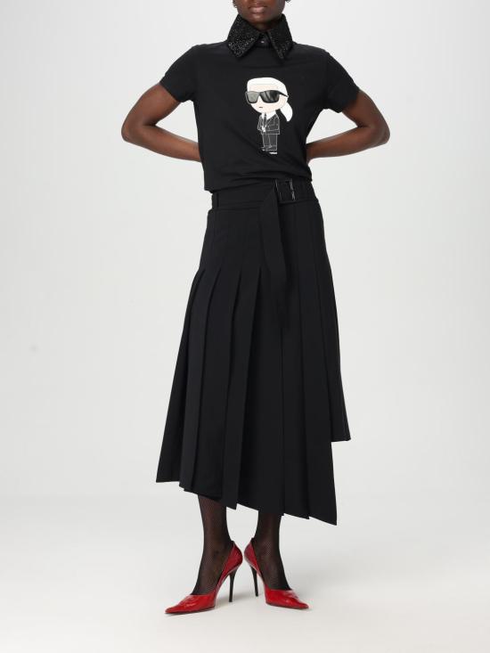 25FW 칼라거펠트 팔찌 A1W33028 1RC Black - KARL LAGERFELD