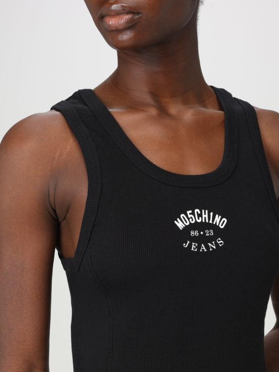 25SS 모스키노 숏 원피스 04143731 1555 Black - MOSCHINO