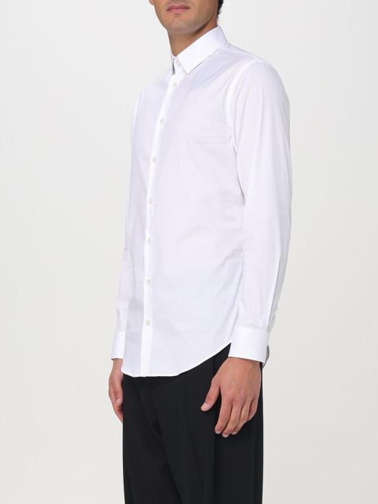 25FW 조르지오 아르마니 긴팔 셔츠 GM000056TE11184U 0002 White - GIORGIO ARMANI