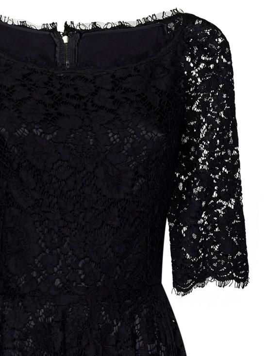 25SS 돌체앤가바나 미디 원피스 F63I1THLMHW N0000 Black - DOLCE & GABBANA