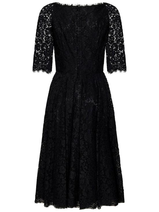 25SS 돌체앤가바나 미디 원피스 F63I1THLMHW N0000 Black - DOLCE & GABBANA