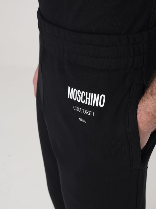 25SS 모스키노 스트레이트 팬츠 03075227 1555 Black - MOSCHINO