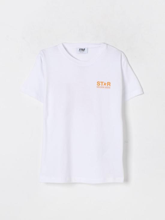 25FW [키즈] 골든구스 티셔츠 GKP01263P00172612195 White