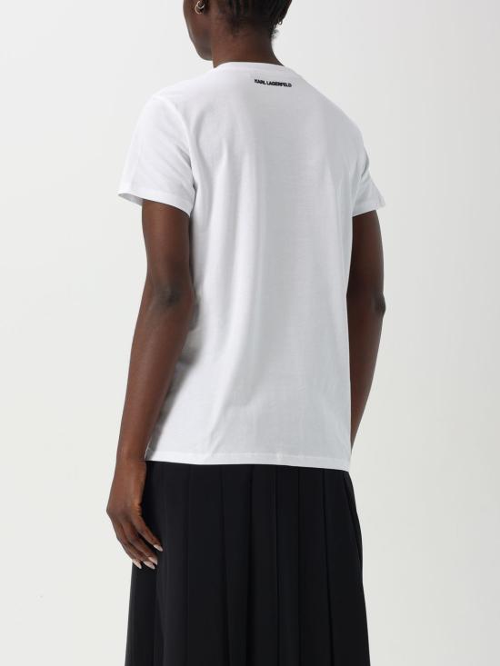 25FW 칼라거펠트 반팔 티셔츠 A1W17131 100 White - KARL LAGERFELD