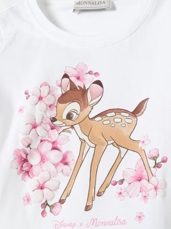 25FW [키즈] 모나리자 티셔츠 11E6125202 0099 White - MONNALISA