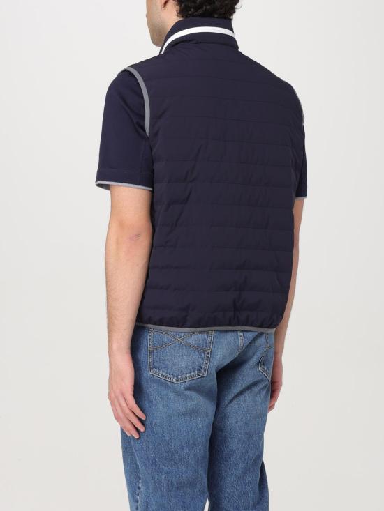 25FW 브루넬로 쿠치넬리 나일론 패딩 베스트 MM49A7460G C1086 Blue - BRUNELLO CUCINELLI