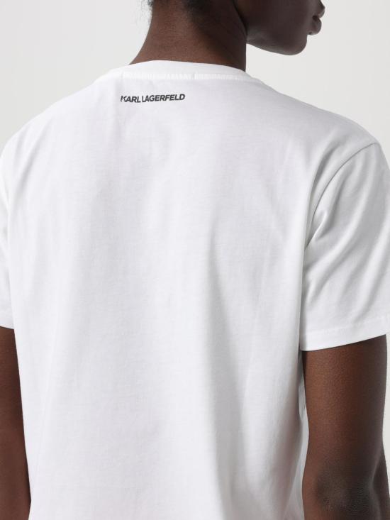 25SS 칼라거펠트 반팔 티셔츠 230W1700 100 White - KARL LAGERFELD
