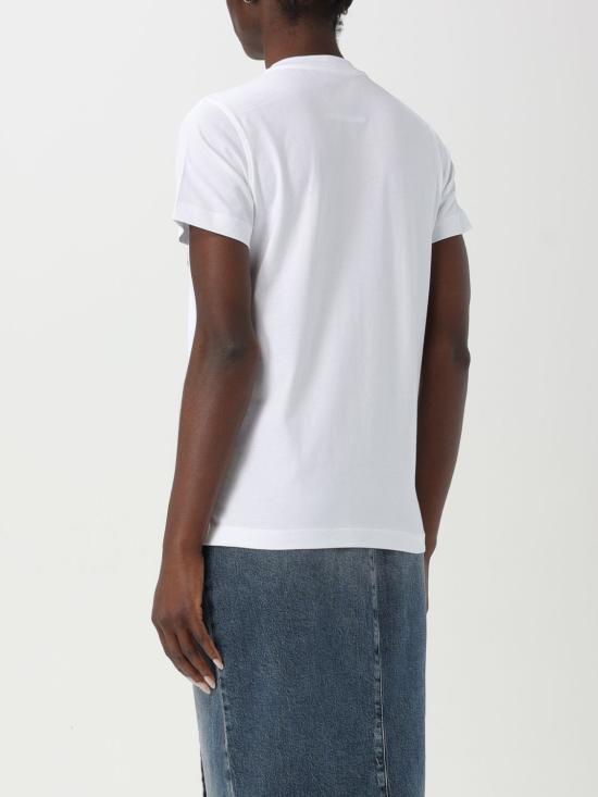 25FW 모스키노 반팔 티셔츠 07080541 1001 White - MOSCHINO