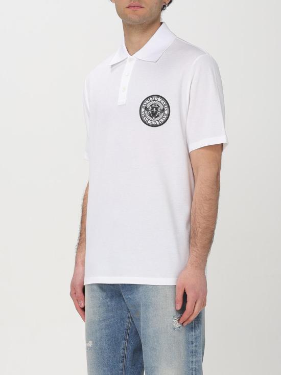 25FW 발망 폴로 티셔츠 EH1GC026BC94 GAB White - BALMAIN