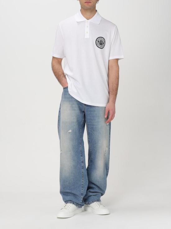 25FW 발망 폴로 티셔츠 EH1GC026BC94 GAB White - BALMAIN