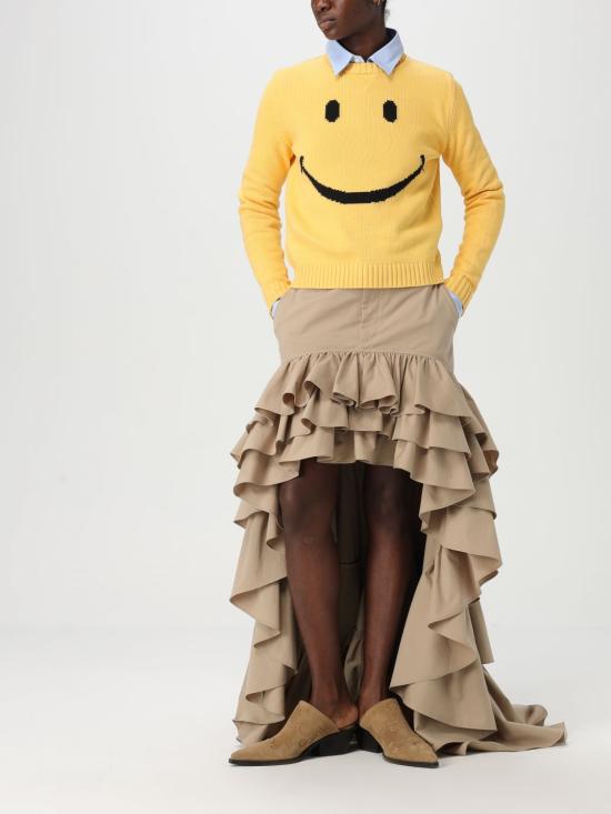 25FW 모스키노 스웨터 09240507 0028 Yellow - MOSCHINO