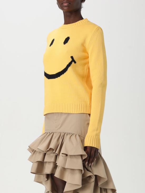 25FW 모스키노 스웨터 09240507 0028 Yellow - MOSCHINO