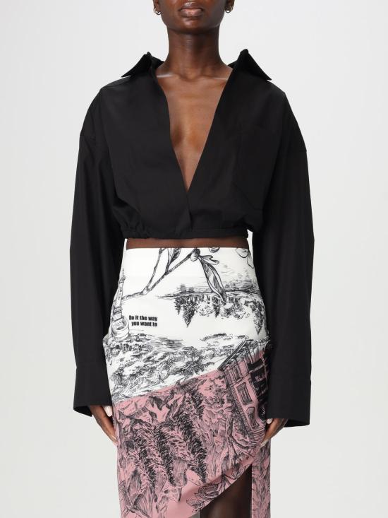 25SS 모스키노 블라우스 02083227 0555 Black