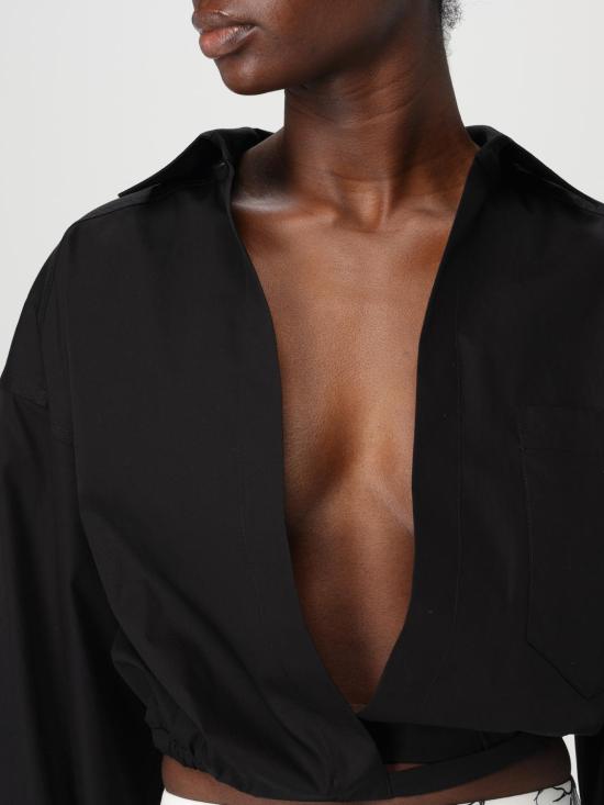 25SS 모스키노 블라우스 02083227 0555 Black - MOSCHINO