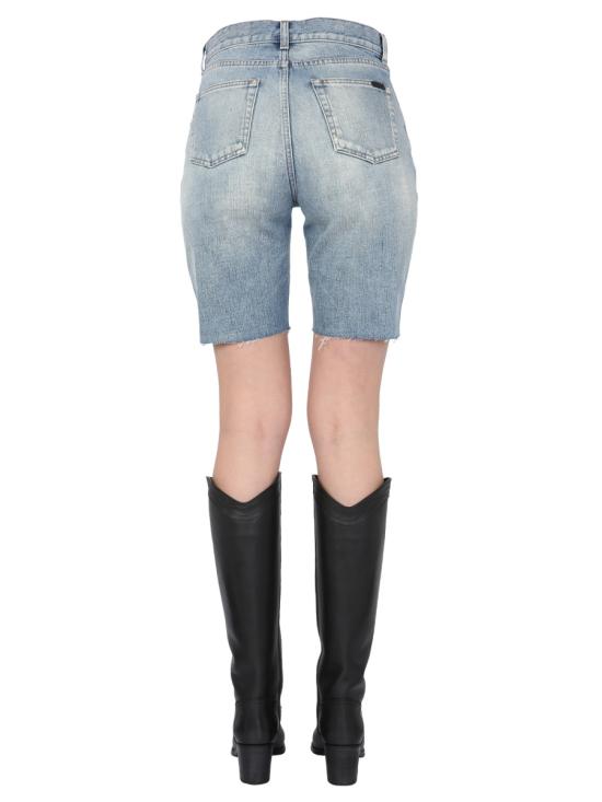 24FW 생로랑 스트레이트 팬츠 644079 BLUE - SAINT LAURENT