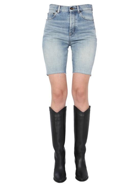 24FW 생로랑 스트레이트 팬츠 644079 BLUE