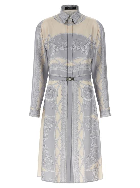 25SS 베르사체 미디 원피스 10186221A133595E450 MULTICOLOR