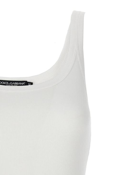  돌체앤가바나 민소매 티셔츠 F8U09TFU7AVW0800 WHITE - DOLCE & GABBANA