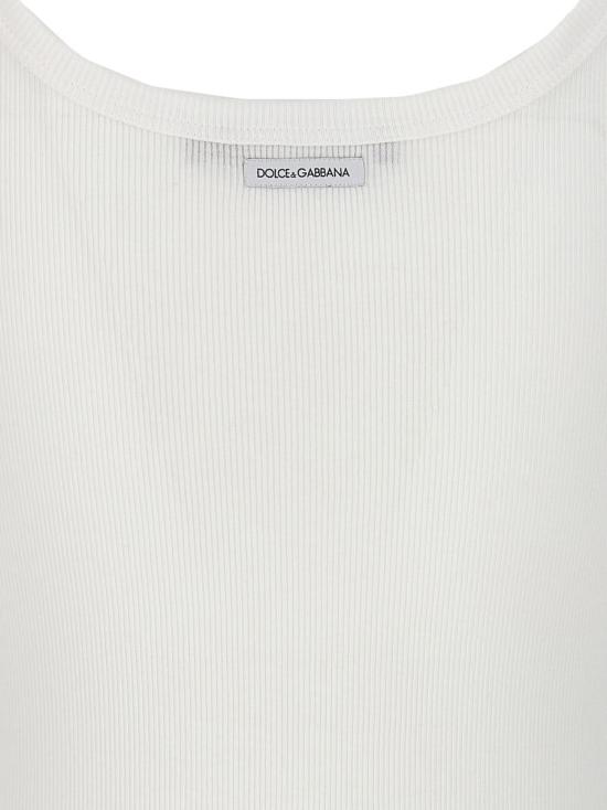  돌체앤가바나 민소매 티셔츠 F8U09TFU7AVW0800 WHITE - DOLCE & GABBANA