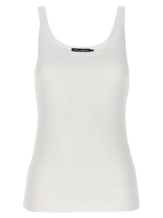  돌체앤가바나 민소매 티셔츠 F8U09TFU7AVW0800 WHITE