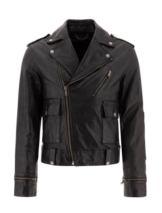 25SS 골든구스 가죽 자켓 GMP02258 P00119590100 Black
