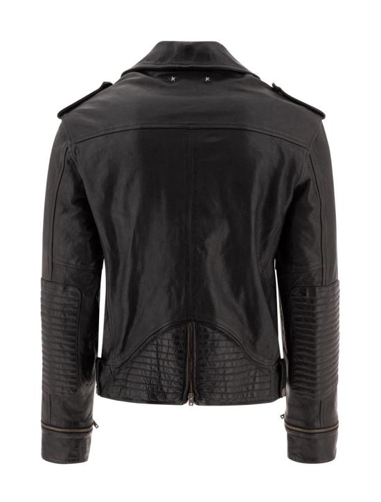 25SS 골든구스 가죽 자켓 GMP02258 P00119590100 Black - GOLDEN GOOSE