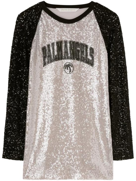 25SS 팜앤젤스 숏 원피스 PWDB255S25FAB001 0910 GREY BLACK