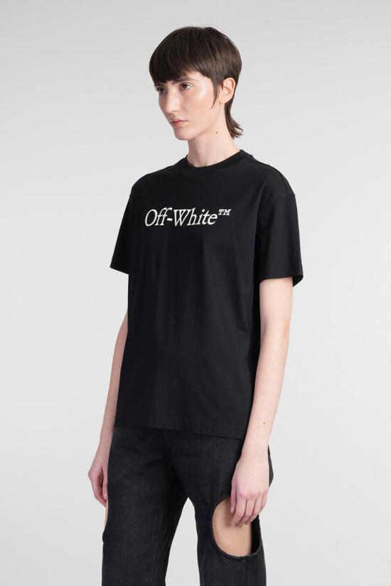 25SS 오프화이트 긴팔 티셔츠 404001 OWAA089C99JER003 Black - OFF WHITE