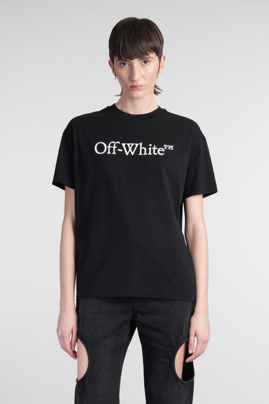 25SS 오프화이트 긴팔 티셔츠 404001 OWAA089C99JER003 Black