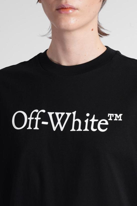 25SS 오프화이트 긴팔 티셔츠 404001 OWAA089C99JER003 Black - OFF WHITE