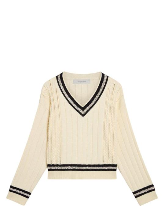 25SS 골든구스 스웨터 GWP02120 P00191211782 HERITAGE WHITE